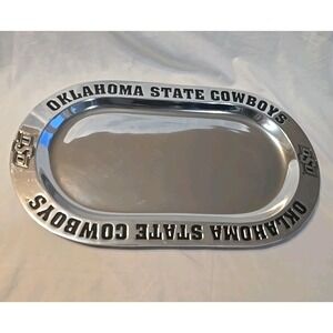 Wilton Armetale Metal Serving Platter OSU Oklahoma‎ State University Cowboys